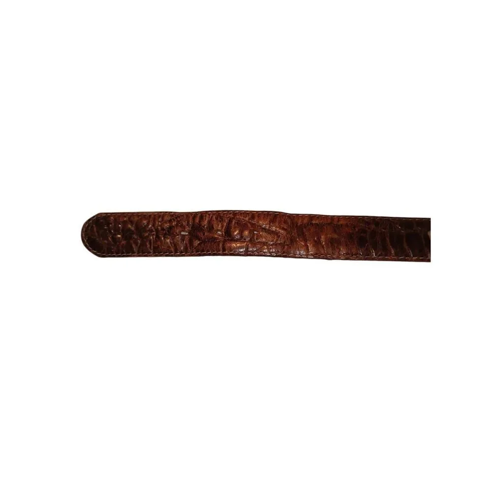 Genuine leather belt Made in Oklahoma Nicely worn in! 44